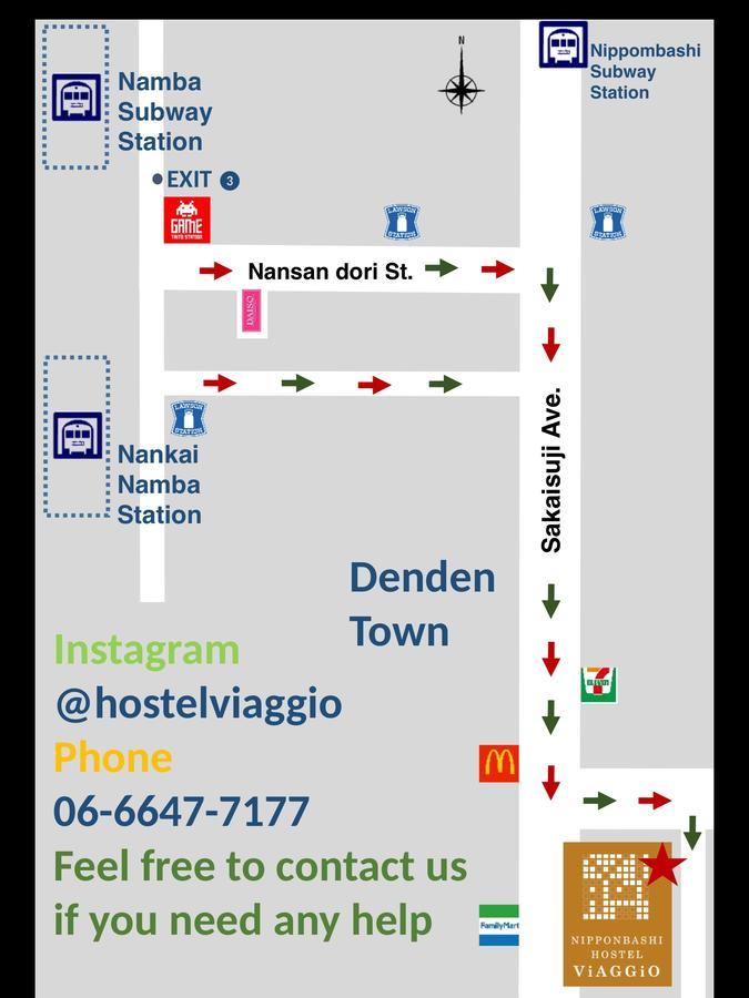 Hostel Viaggio أوساكا المظهر الخارجي الصورة